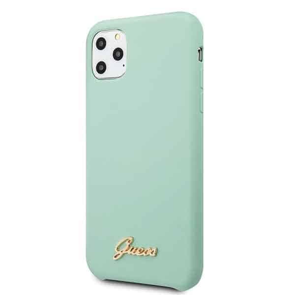 Guess Silicone Vintage Gold Logo - θήκη για Apple iPhone 11 Pro - Πράσινο 2