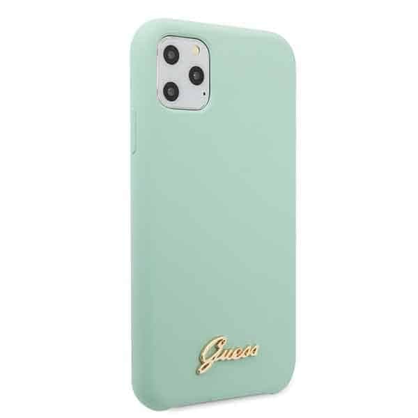 Guess Silicone Vintage Gold Logo - θήκη για Apple iPhone 11 Pro - Πράσινο 5