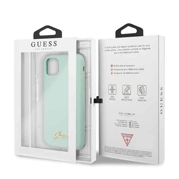 Guess Silicone Vintage Gold Logo - θήκη για Apple iPhone 11 Pro - Πράσινο 7