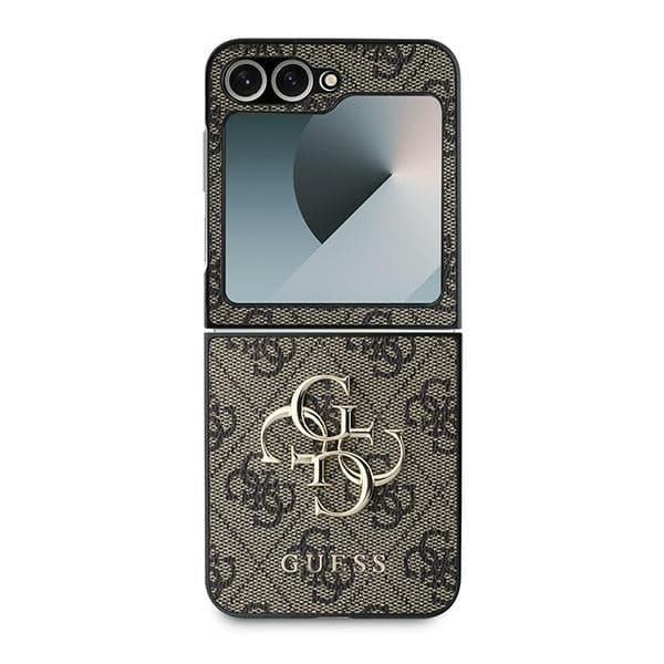 Guess Metal Logo - θήκη για Samsung Galaxy Z Flip6 - Καφέ 2