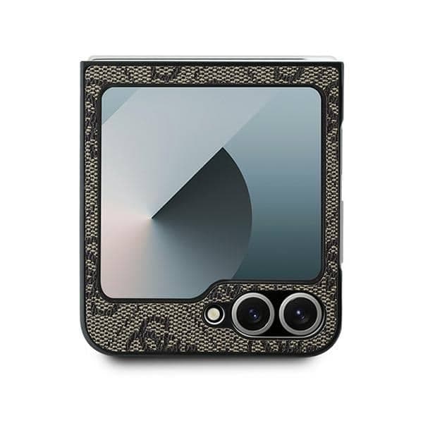 Guess Metal Logo - θήκη για Samsung Galaxy Z Flip6 - Καφέ 3