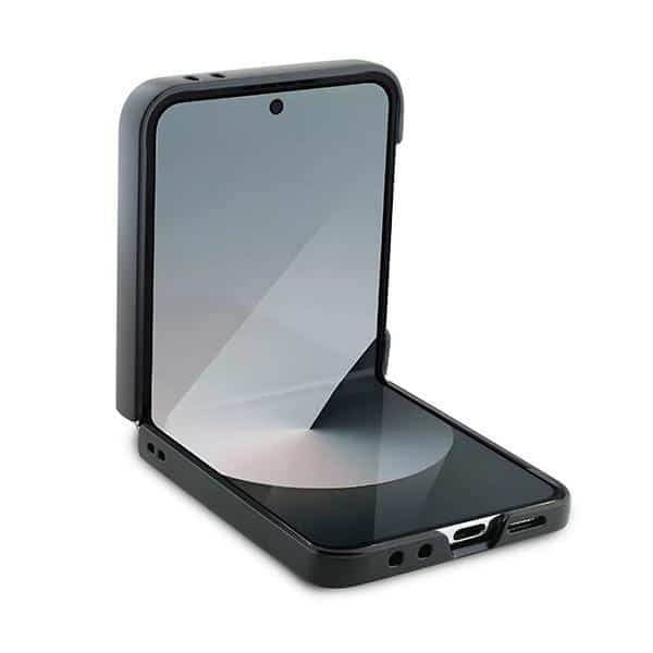 Guess Metal Logo - θήκη για Samsung Galaxy Z Flip6 - Καφέ 4