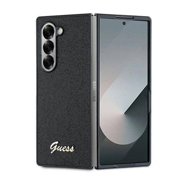 Guess 4G Glitter Script - θήκη για Samsung Galaxy Z Fold6 - Μαύρο