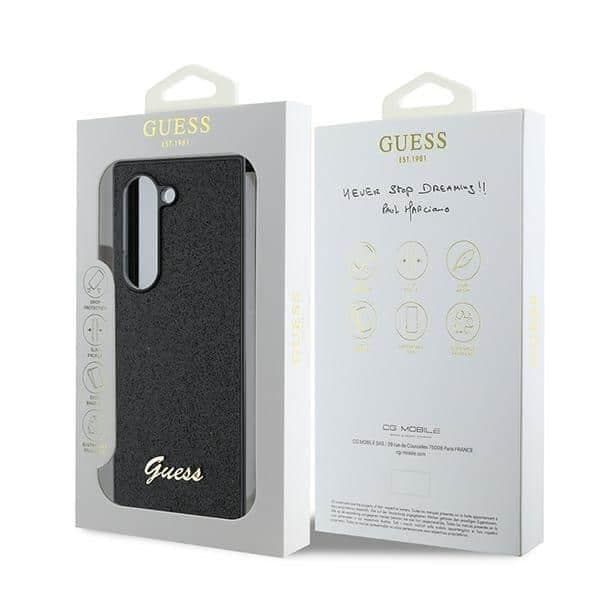 Guess 4G Glitter Script - θήκη για Samsung Galaxy Z Fold6 - Μαύρο 7