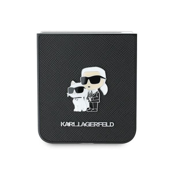 Karl Lagerfeld Saffiano Karl&Choupette - θήκη για Samsung Galaxy Z Flip6 - Μαύρο 5