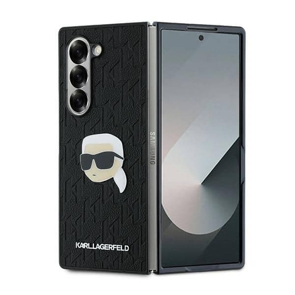 Karl Lagerfeld Saffiano Monogram Head Pin - θήκη για Samsung Galaxy Z Fold6 - Μαύρο