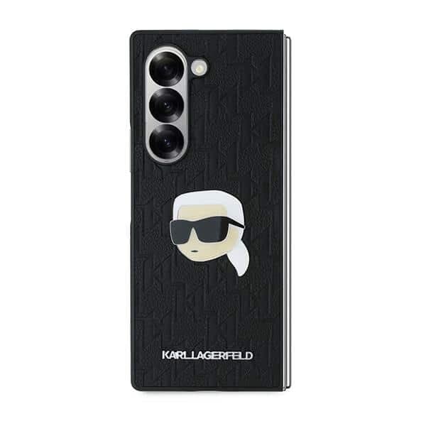 Karl Lagerfeld Saffiano Monogram Head Pin - θήκη για Samsung Galaxy Z Fold6 - Μαύρο 2