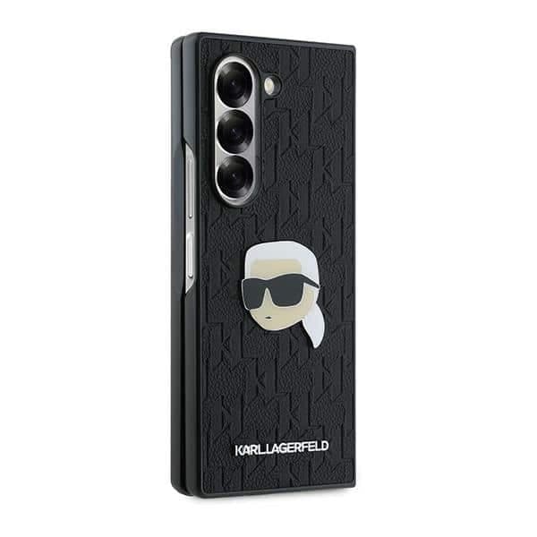 Karl Lagerfeld Saffiano Monogram Head Pin - θήκη για Samsung Galaxy Z Fold6 - Μαύρο 5