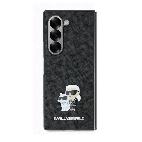 Karl Lagerfeld Saffiano Karl&Choupette - θήκη για Samsung Galaxy Z Fold6 - Μαύρο 2