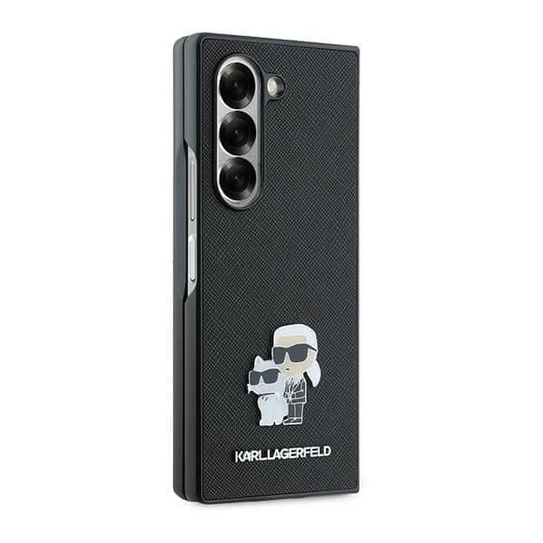 Karl Lagerfeld Saffiano Karl&Choupette - θήκη για Samsung Galaxy Z Fold6 - Μαύρο 5