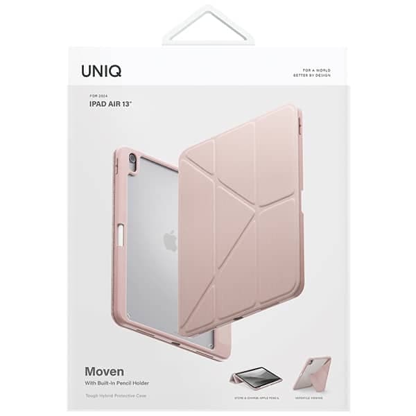 UNIQ θήκη Moven για iPad Air 13" (2024) ροζ/ροζ ρουμπίνι 7