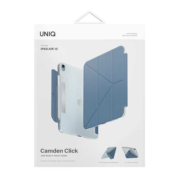 UNIQ θήκη Camden Click για iPad Air 13" (2024) μπλε/πέτρινο μπλε 10