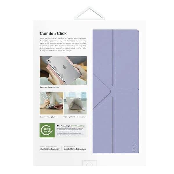 UNIQ θήκη Camden Click για iPad Air 13" (2024) φιολέτο/ανοιχτό βιολετί 10