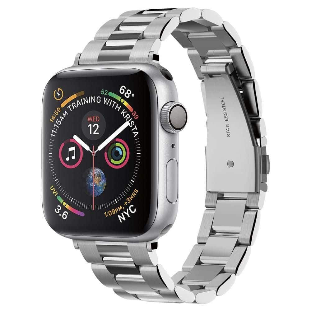 Spigen - Modern Fit - Apple Watch 1/2/3/4/5/6/7/8/9/10/SE/SE 2 (38/40/41/42mm) - Ασημί 2