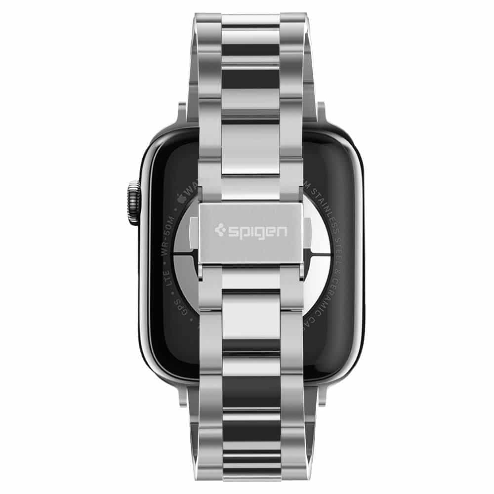 Spigen - Modern Fit - Apple Watch 1/2/3/4/5/6/7/8/9/10/SE/SE 2 (38/40/41/42mm) - Ασημί 4