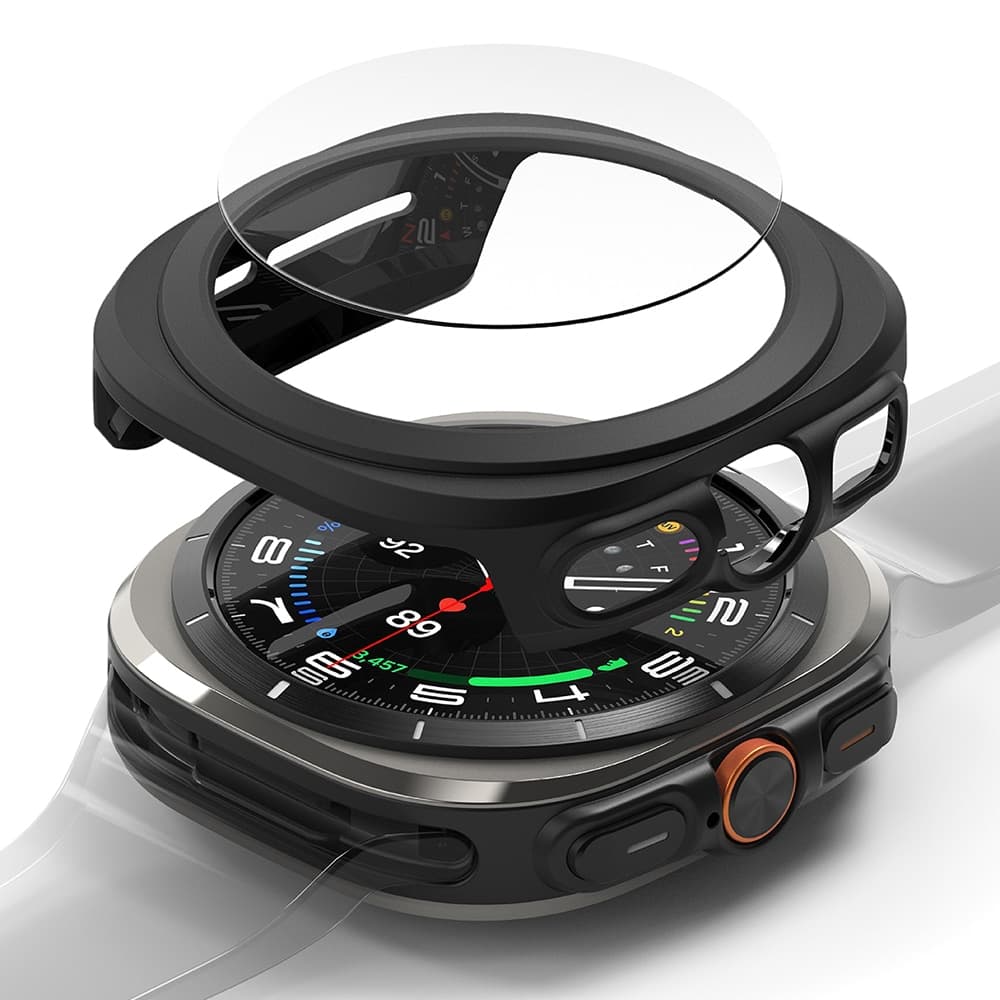 Ringke - Slim + Προστατευτικό Οθόνης - Samsung Galaxy Watch Ultra 47mm - Ματ Μαύρο