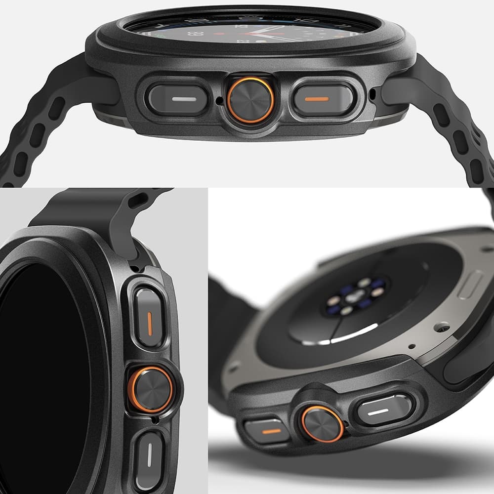 Ringke - Slim + Προστατευτικό Οθόνης - Samsung Galaxy Watch Ultra 47mm - Τιτάνιο Μαύρο 4
