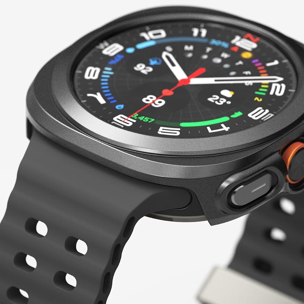 Ringke - Slim + Προστατευτικό Οθόνης - Samsung Galaxy Watch Ultra 47mm - Τιτάνιο Μαύρο 3