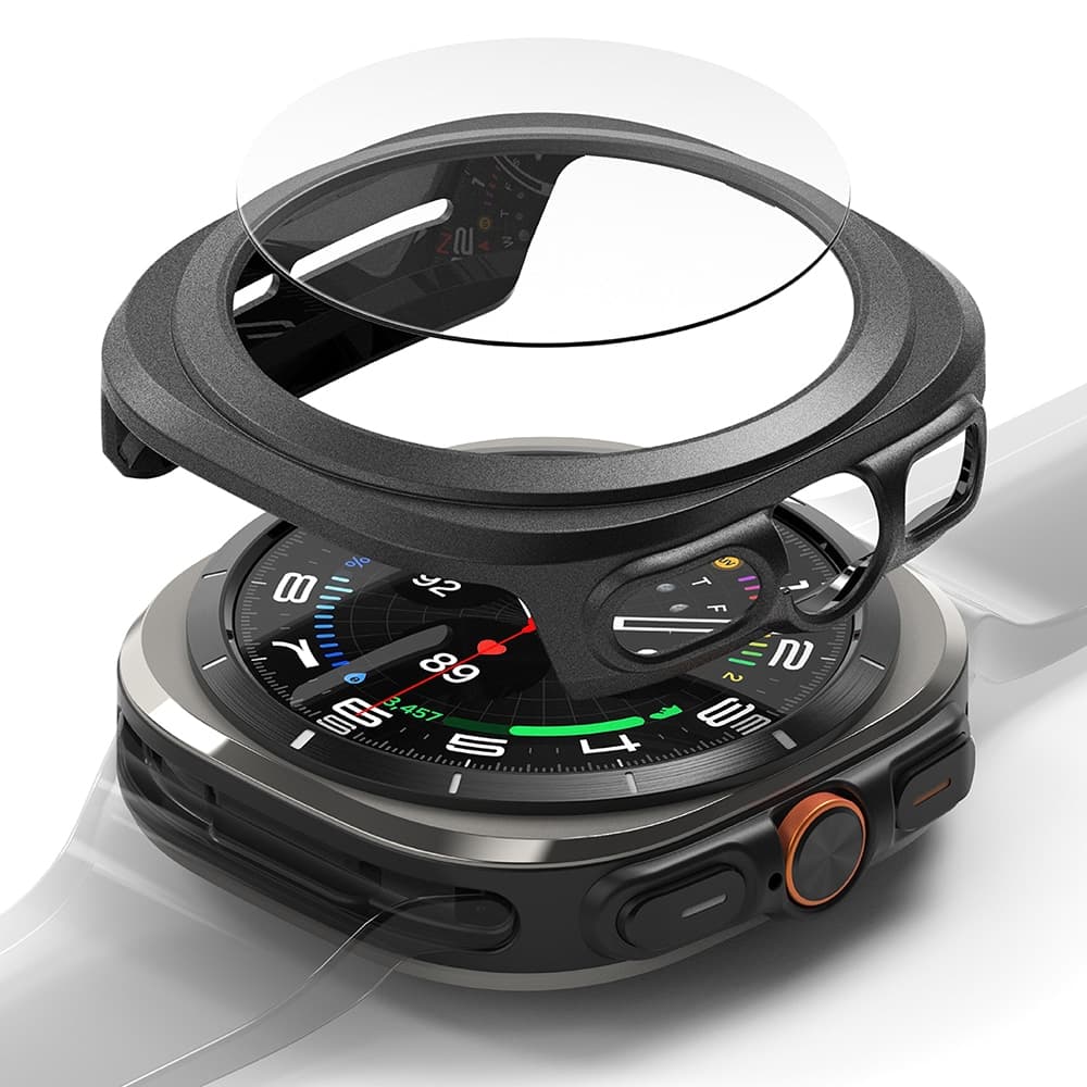Ringke - Slim + Προστατευτικό Οθόνης - Samsung Galaxy Watch Ultra 47mm - Τιτάνιο Μαύρο