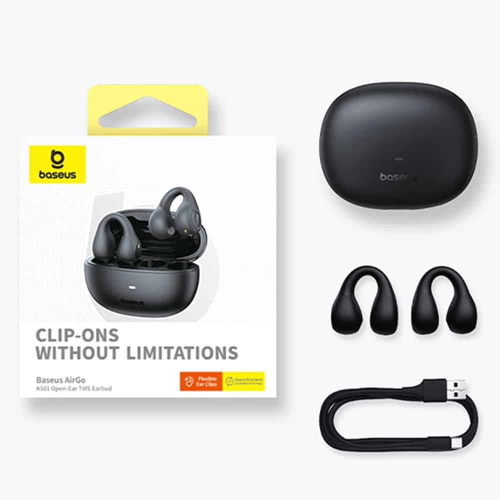 Baseus - Ασύρματα Ακουστικά AirGo AS01 (A00069101223-00) - για Αθλητισμό, Bluetooth 5.3, Μείωση Θορύβου, 2-Μικρόφωνα ENC - Λευκό 8