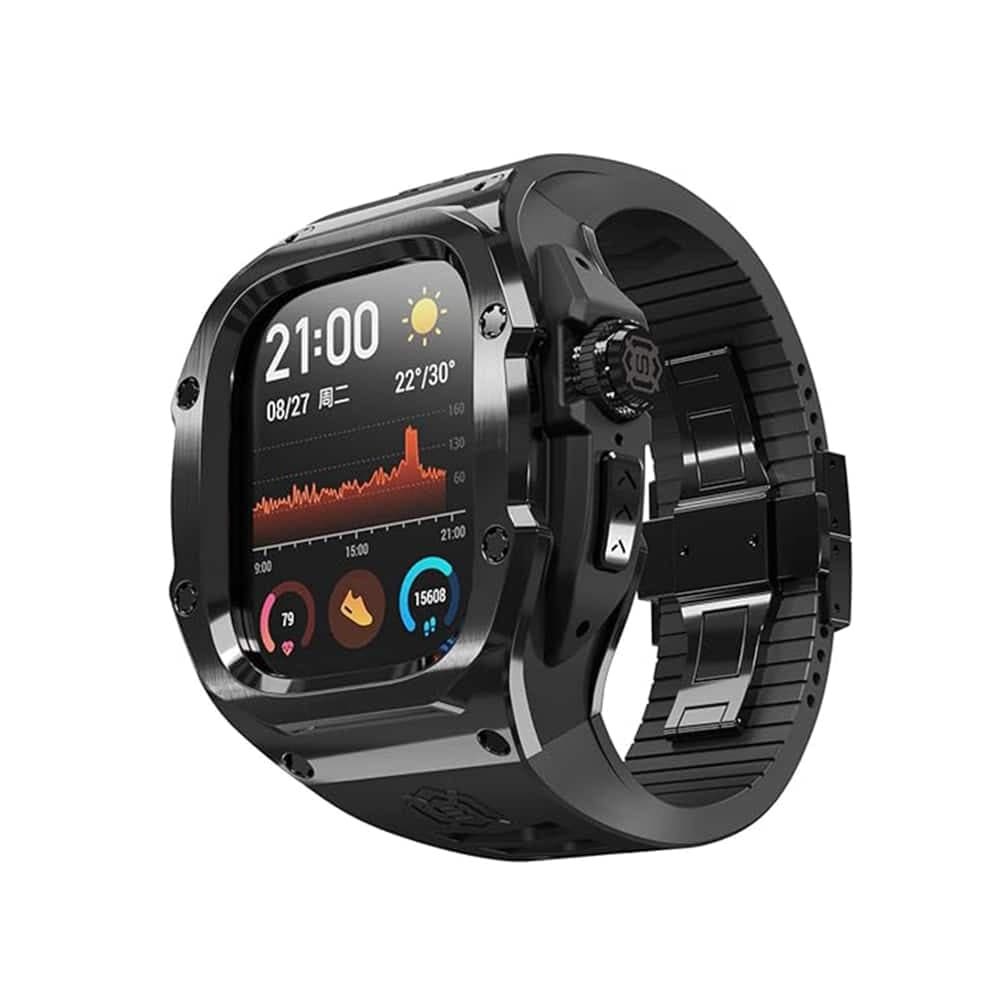 ShellBox Waterproof IP68 - θήκη για Apple Watch 7 / 8 9 - Μαύρο 2