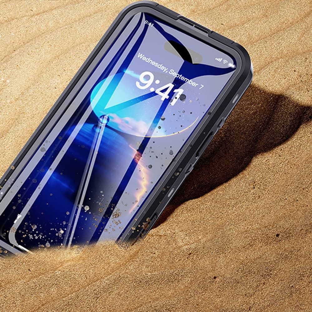ShellBox - Αδιάβροχη Θήκη IP68 - iPhone 16 Pro - Μαύρη 5