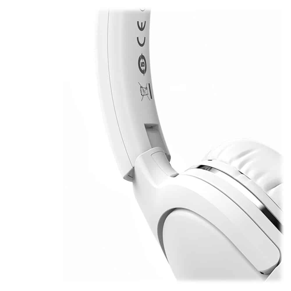 Baseus - Ασύρματα Ακουστικά Encok D02 Pro (NGTD010302) - Σχεδίαση Over Ear, Μείωση Θορύβου, Bluetooth V5.3 - Λευκό 4
