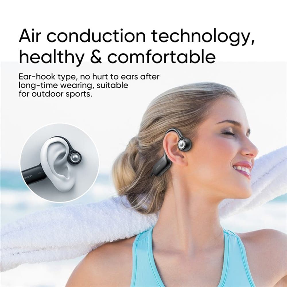 JoyRoom - Ασύρματα Ακουστικά (JR-X2) - Bluetooth 5.1, Αεροδυναμική Μετάδοση, Σχεδίαση Ανοιχτού Αυτιού - Μαύρο 5