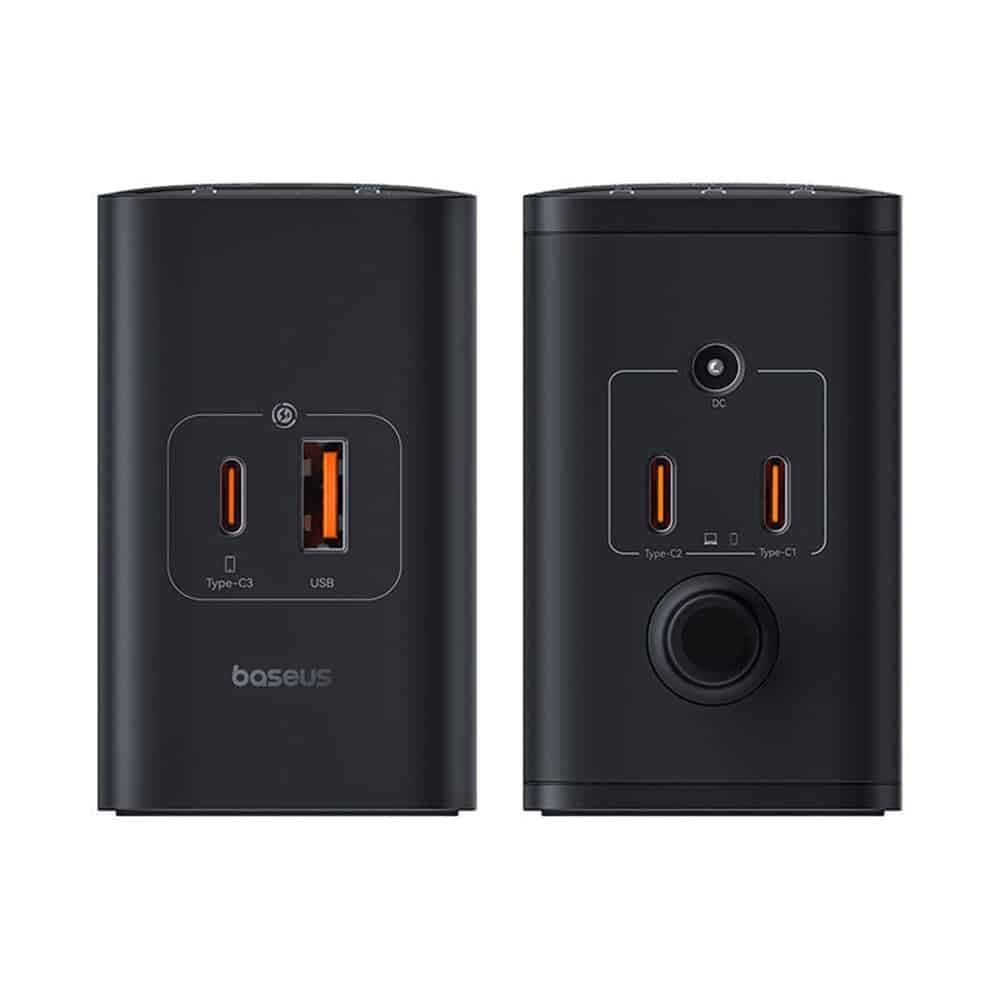 Baseus - Σταθμός Φόρτισης (P10163901113-00) - GaN, 3x USB-C, USB, DC, 240W, 1m - Μαύρο 3
