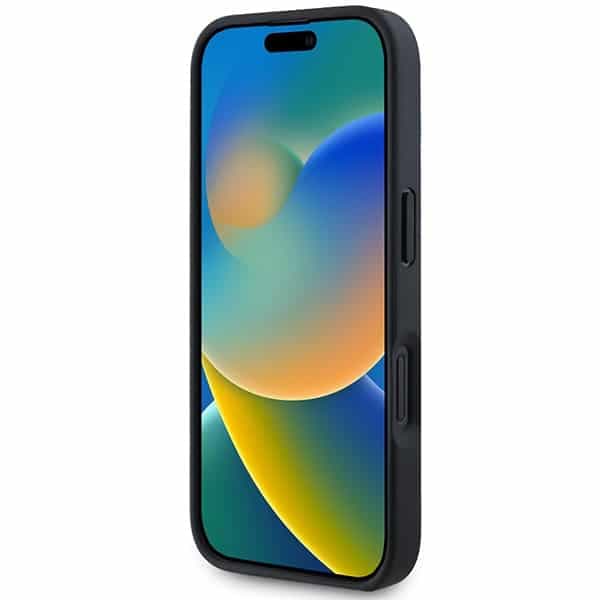 Mercedes Leather Debossed Lines - θήκη για Apple iPhone 16 - Μαύρο 5