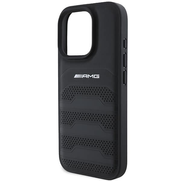 AMG Leather Debossed Lines - θήκη για Apple iPhone 16 Pro Max - Μαύρο 6