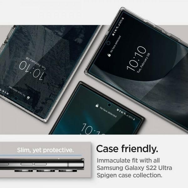 Spigen Προστασία οθόνης Neo Flex Sam S908 S22 Ultra 2τμχ εφαρμογή σε υγρή κατάσταση AFL04137 11