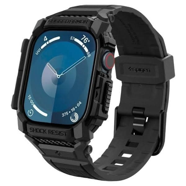 Spigen Rugged Armor Pro - θήκη για Apple Watch 10 / 11 42mm - Μαύρο