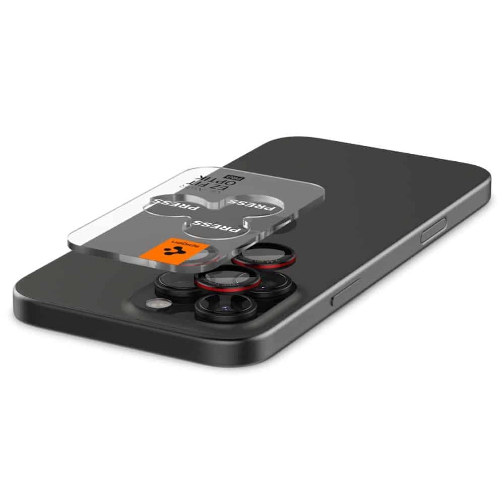 Spigen - Optik.tR Γυαλί Κάμερας (2 τεμάχια) - iPhone 14 Pro / Pro Max / 15 Pro / Pro Max / 16 Pro / Pro Max, Μαύρο 2