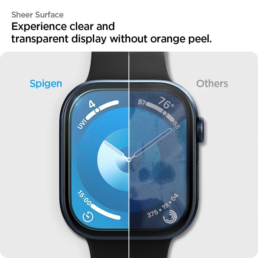 Spigen Hybrid Glass “EZ Fit” 2-Pack Apple Watch 10 (46 MM) διαφανές 10