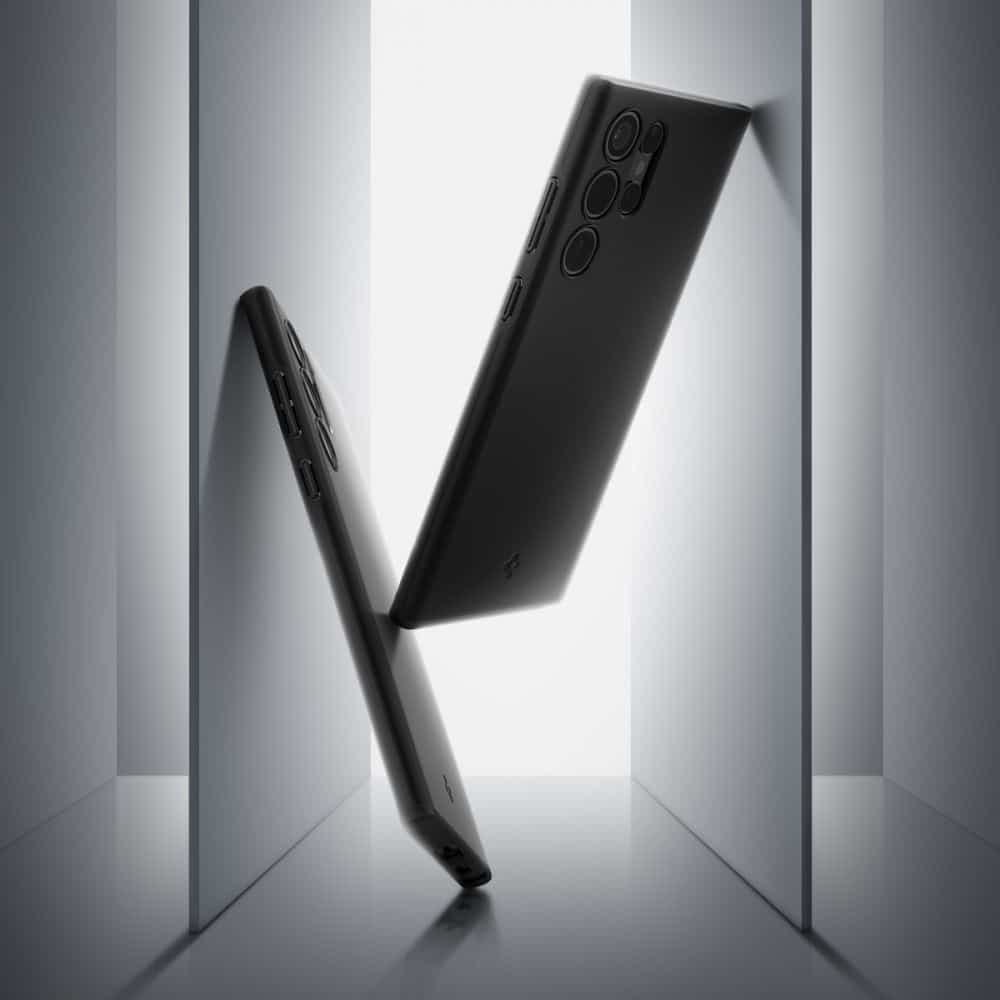 Spigen Thin Fit - θήκη για Samsung Galaxy S22 Ultra - Μαύρο 11