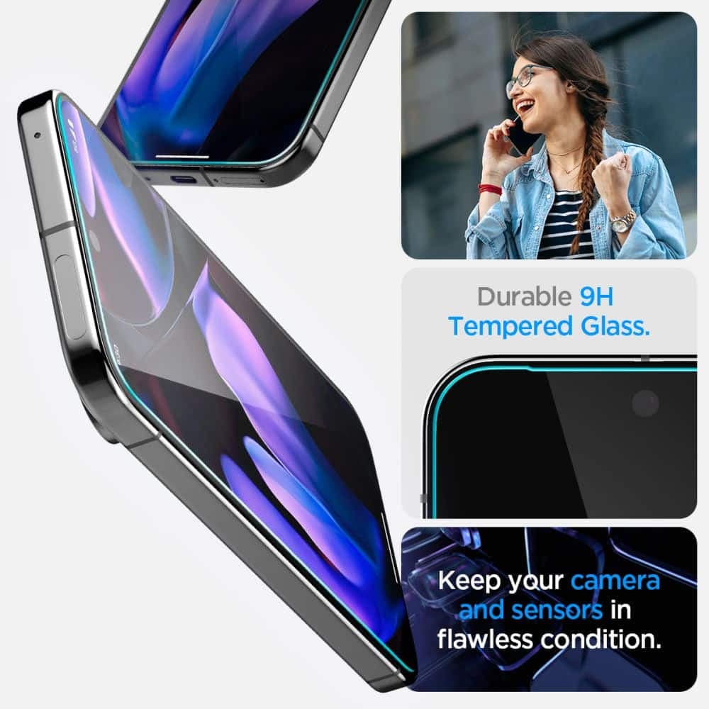 Spigen γυαλί προστασίας Glas.TR "EZ Fit" 2-pack για Google Pixel 9 / 9 Pro διαφανές 11