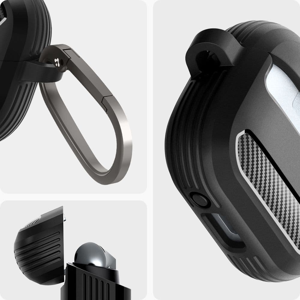 Spigen Rugged Armor Samsung Galaxy Buds 3 / 3 Pro ματ μαύρο 12
