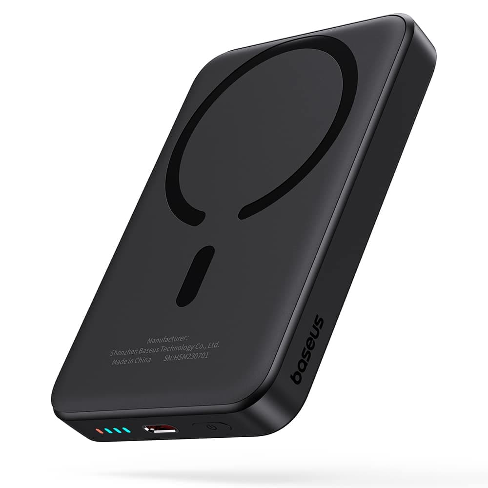 Baseus - Μίνι Power Bank Air (P10059001113-00) - Type-C, Φόρτιση MagSafe, 20W, 10000mAh, με καλώδιο Type-C, 30cm - Μαύρο 4