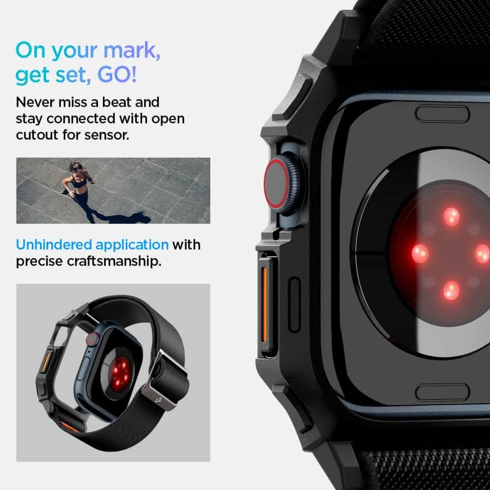 Spigen Lite Fit Pro - θήκη για Apple Watch 10 / 11 - Μαύρο 13