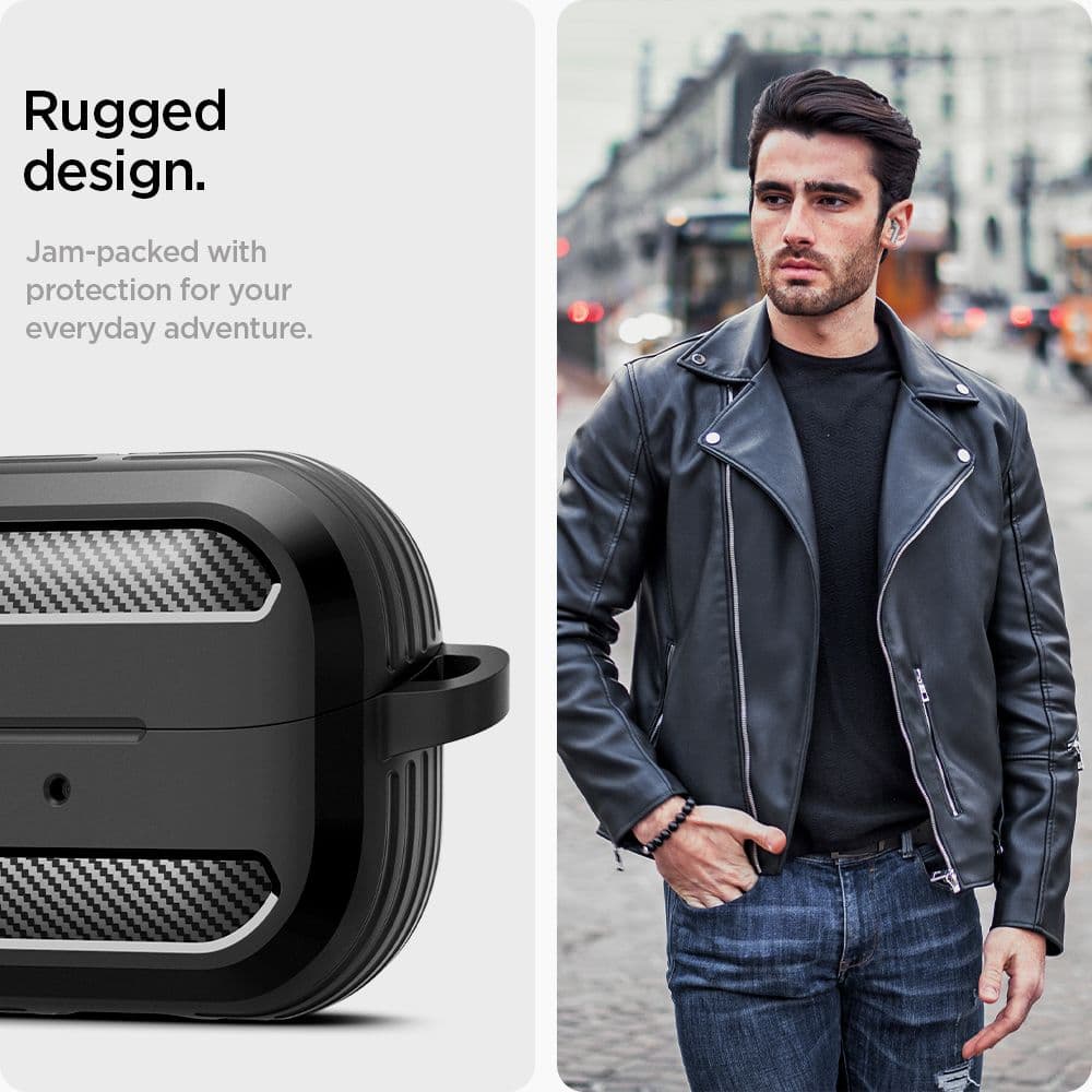 Spigen Rugged Armor Samsung Galaxy Buds 3 / 3 Pro ματ μαύρο 13