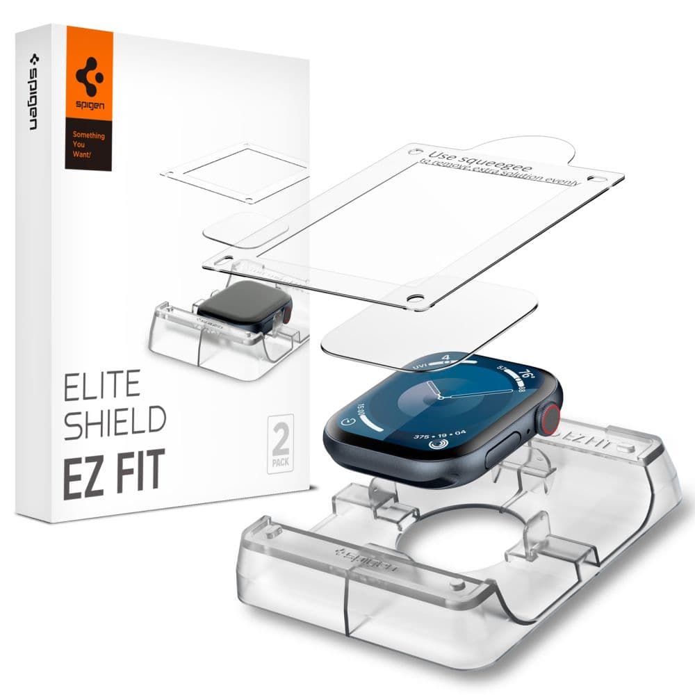 Spigen Hybrid Glass “EZ Fit” 2-Pack Apple Watch 10 (46 MM) διαφανές 1