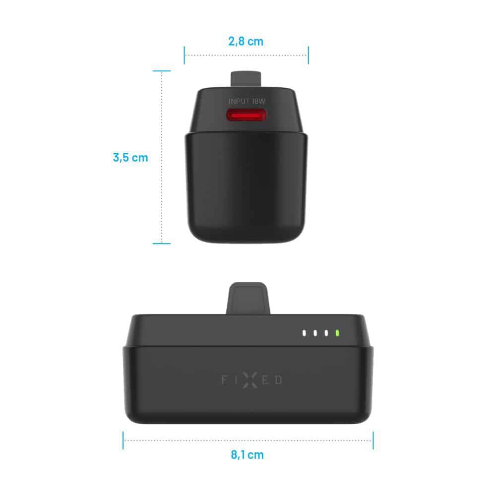Fixed - Power Bank (FIXZEN-5PL-BK) - Type-C, Συμπαγής Σχεδίαση, PD20W, 5000mAh - Μαύρο 6