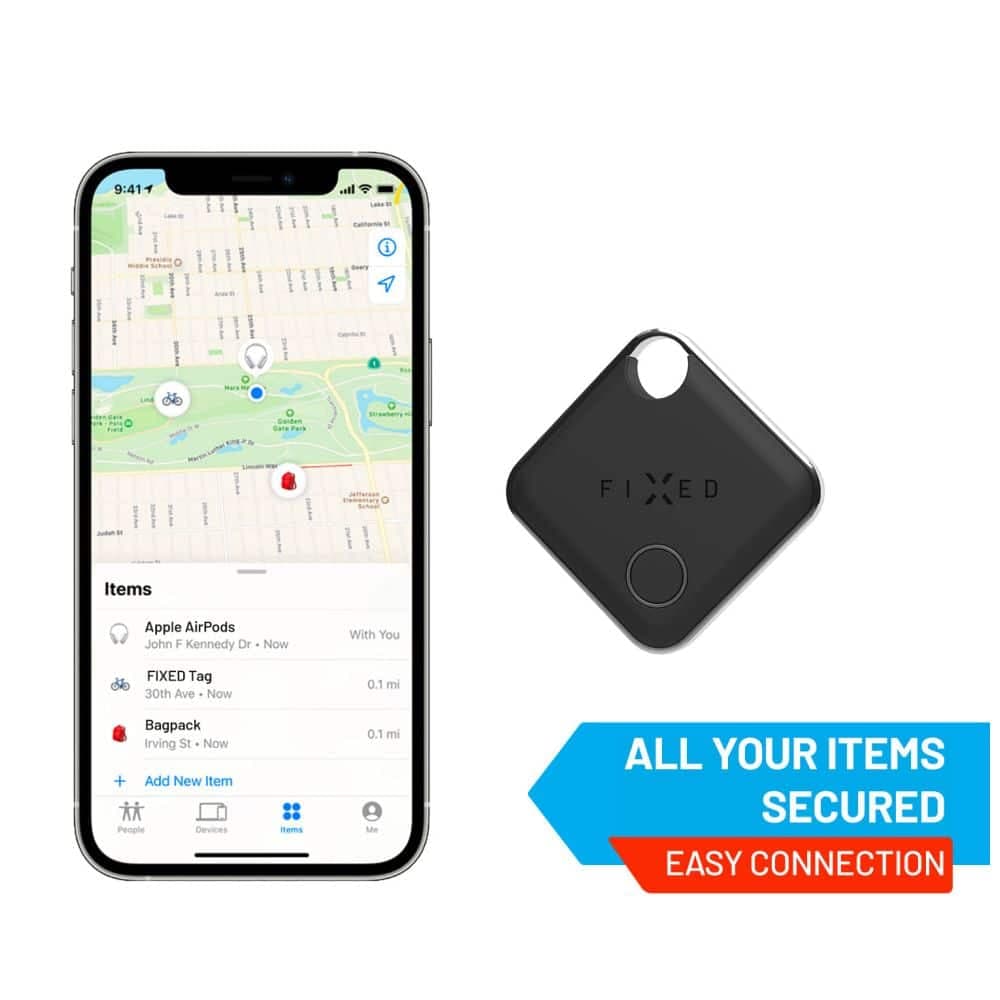 Fixed - Smart Tag (FIXTAG-BK) - Συμβατό με Apple Find My, Bluetooth 5.0, IP66 - Μαύρο 4