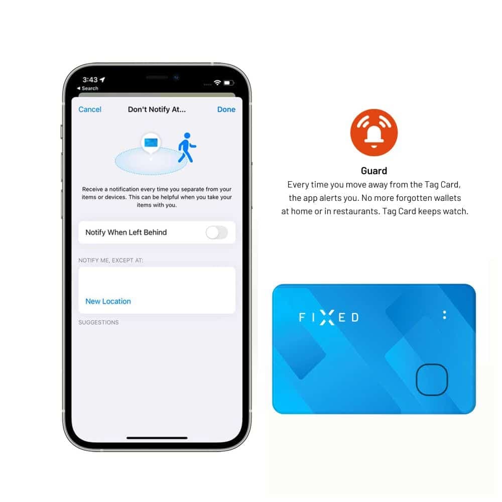Fixed - Smart Tracker (FIXTAG-CARD-BL) - για πορτοφόλι, συμβατό με Apple Find My, Bluetooth 5.0, IP67 - μπλε 5