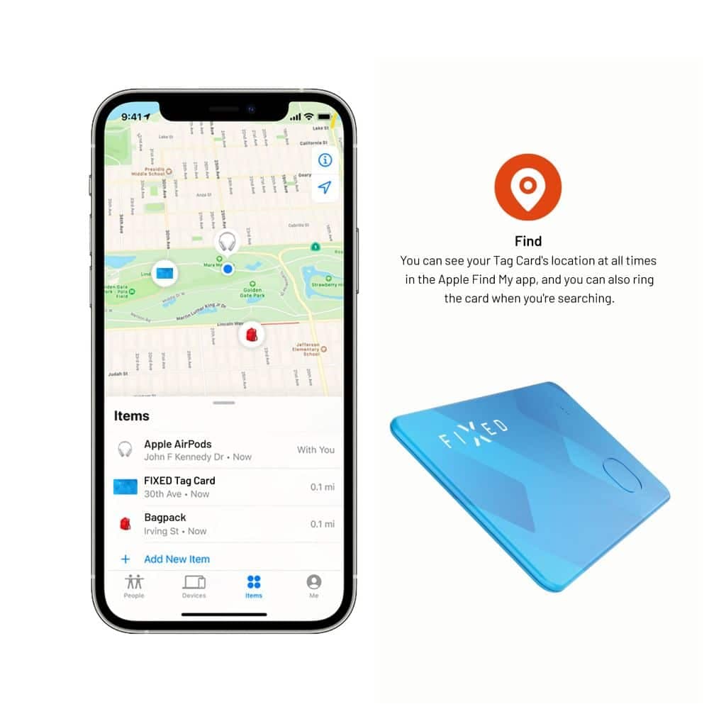 Fixed - Smart Tracker (FIXTAG-CARD-BL) - για πορτοφόλι, συμβατό με Apple Find My, Bluetooth 5.0, IP67 - μπλε 7