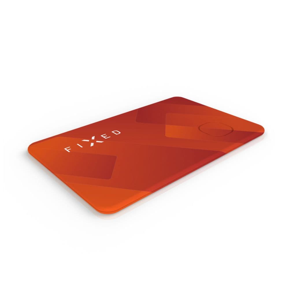 Fixed - Smart Tracker (FIXTAG-CARD-OR) - για πορτοφόλι, συμβατό με Apple Find My, Bluetooth 5.0, IP67 - κόκκινο