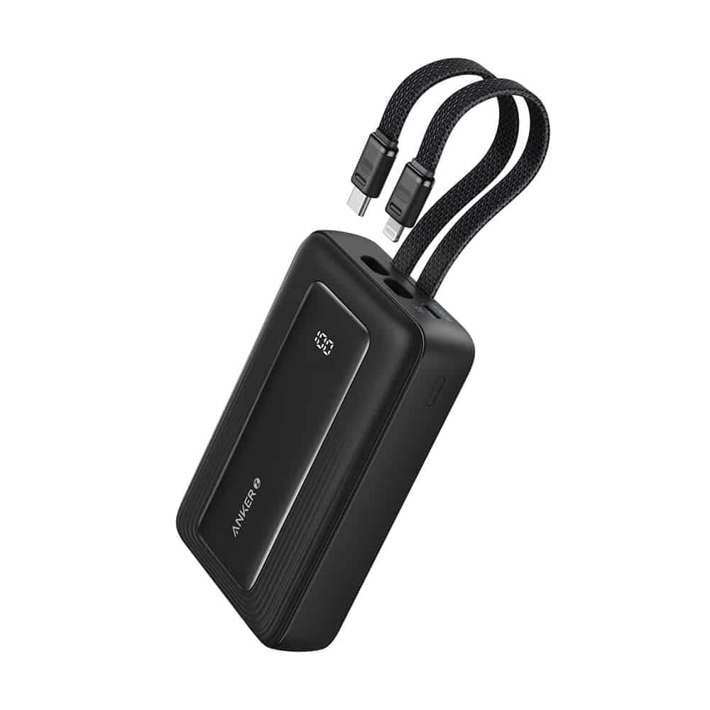 Anker - Power bank (A1681G11) - 2x USB-C, Lightning, USB, 30W, 20000mAh - Μαύρο