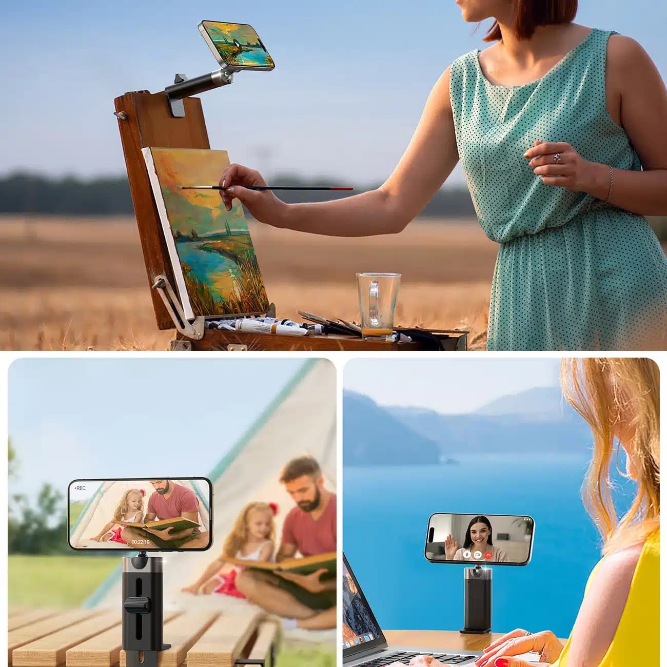Joyroom JR-ZS413 μαγνητική βάση ταξιδιού για τηλέφωνο 4.7-7.0" - μαύρη 13