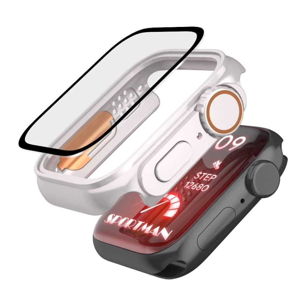 Tech-Protect Defense360 Apple Watch 4 / 5 / 6 / SE (44MM) τιτάνιο/πορτοκαλί 2
